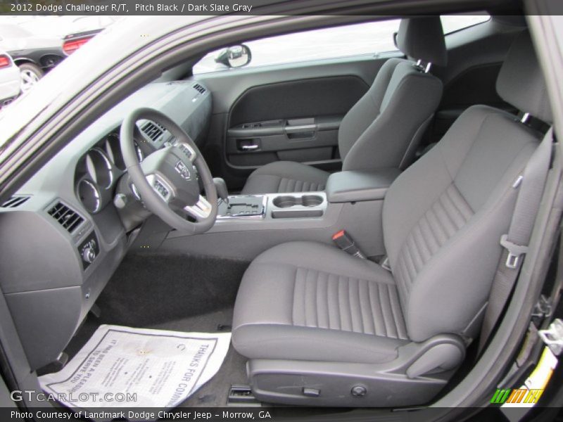 Pitch Black / Dark Slate Gray 2012 Dodge Challenger R/T