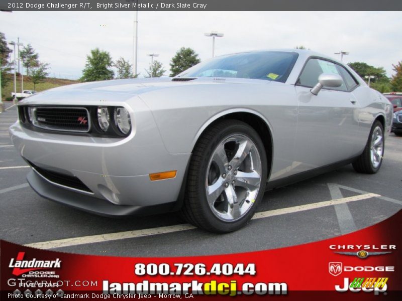 Bright Silver Metallic / Dark Slate Gray 2012 Dodge Challenger R/T