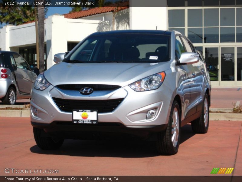 Diamond Silver / Black 2012 Hyundai Tucson GLS