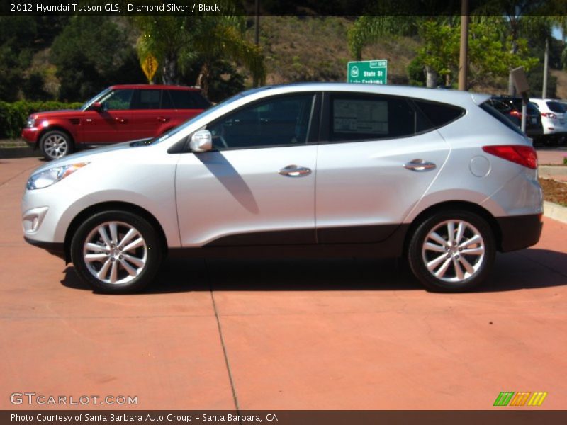Diamond Silver / Black 2012 Hyundai Tucson GLS