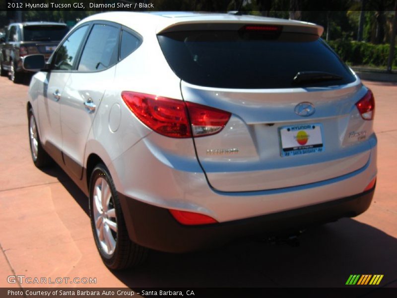 Diamond Silver / Black 2012 Hyundai Tucson GLS