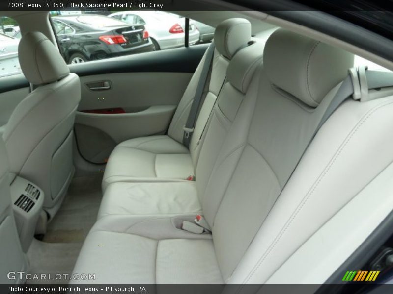 Black Sapphire Pearl / Light Gray 2008 Lexus ES 350