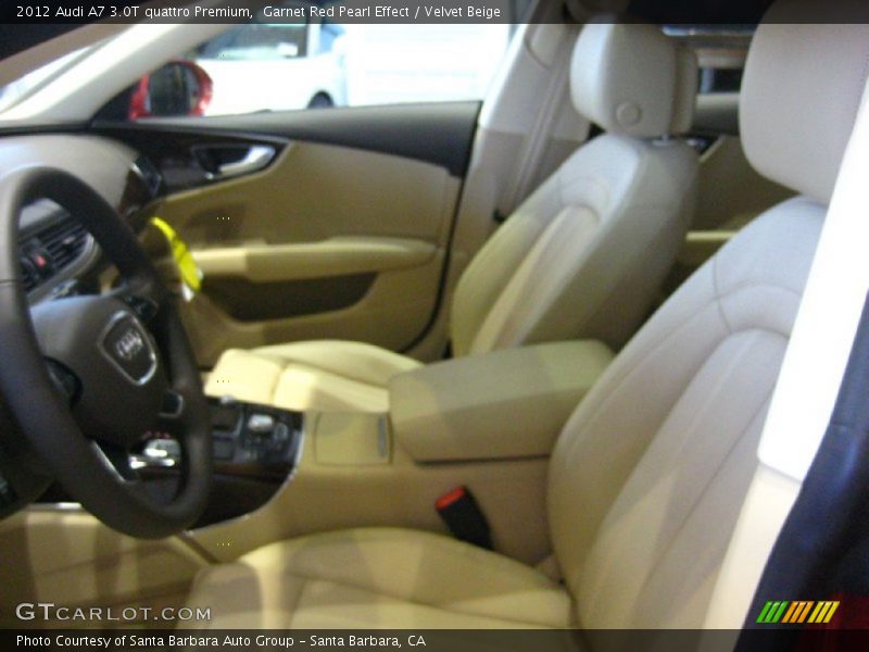  2012 A7 3.0T quattro Premium Velvet Beige Interior