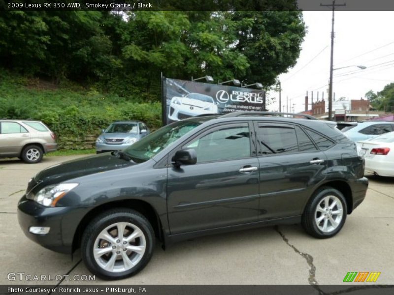 Smokey Granite / Black 2009 Lexus RX 350 AWD