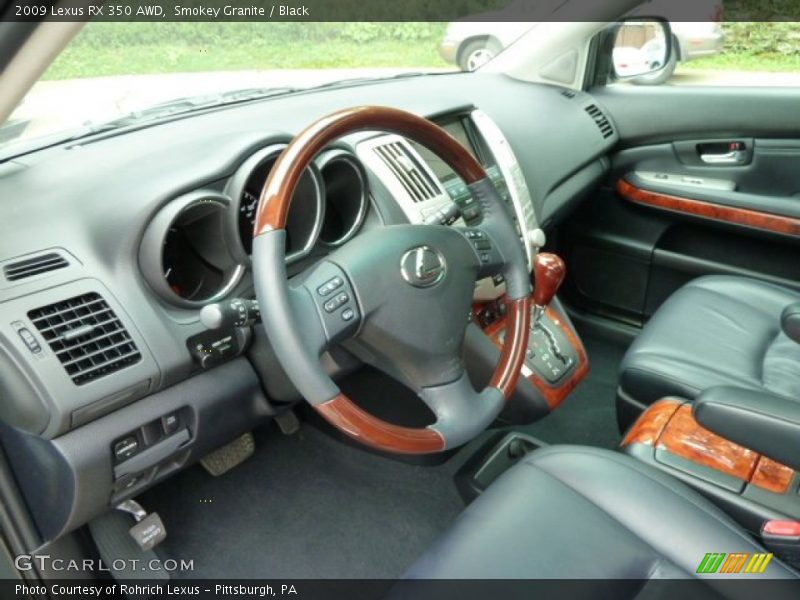 Smokey Granite / Black 2009 Lexus RX 350 AWD