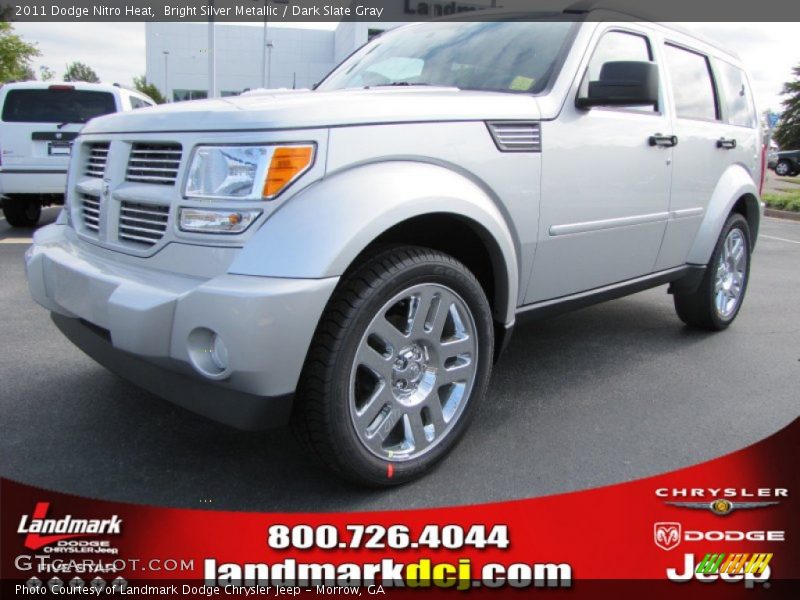 Bright Silver Metallic / Dark Slate Gray 2011 Dodge Nitro Heat