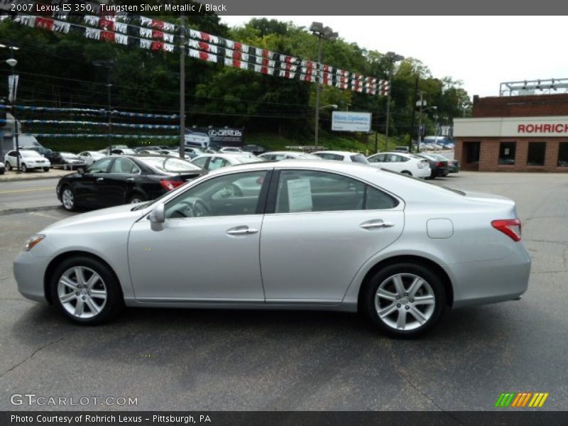 Tungsten Silver Metallic / Black 2007 Lexus ES 350