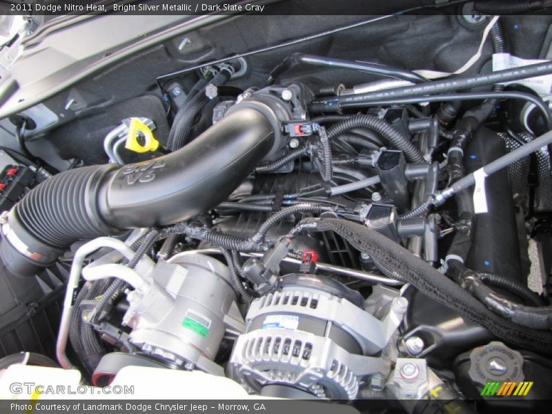 Bright Silver Metallic / Dark Slate Gray 2011 Dodge Nitro Heat