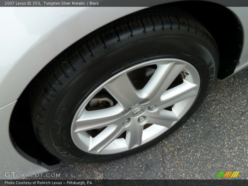 Tungsten Silver Metallic / Black 2007 Lexus ES 350
