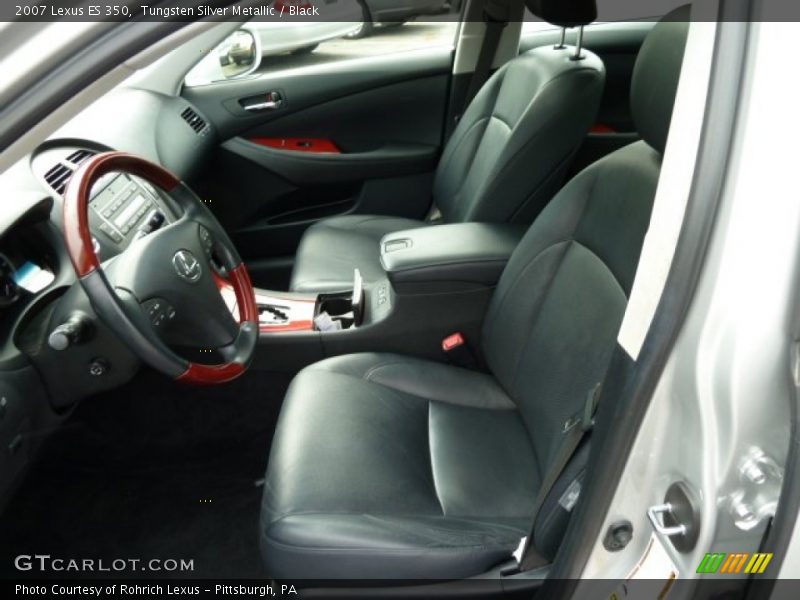 Tungsten Silver Metallic / Black 2007 Lexus ES 350