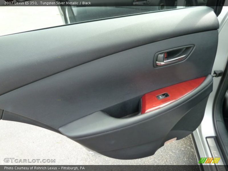 Tungsten Silver Metallic / Black 2007 Lexus ES 350