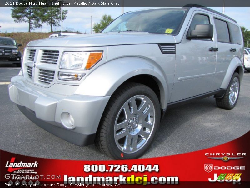 Bright Silver Metallic / Dark Slate Gray 2011 Dodge Nitro Heat