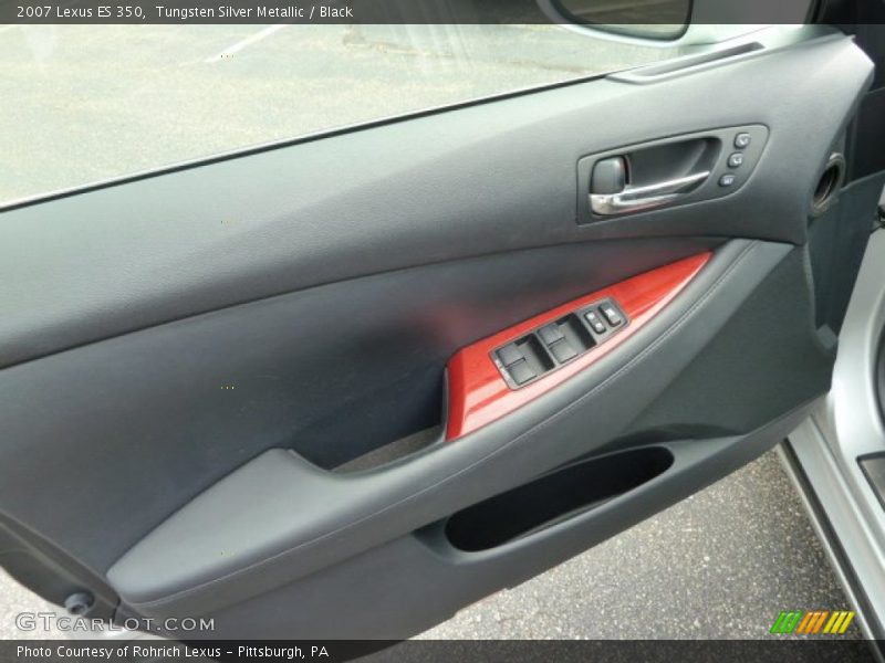 Tungsten Silver Metallic / Black 2007 Lexus ES 350
