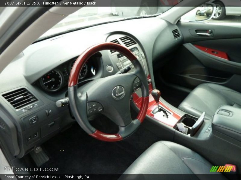 Tungsten Silver Metallic / Black 2007 Lexus ES 350