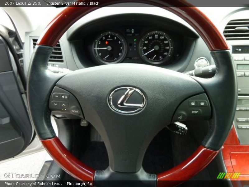 Tungsten Silver Metallic / Black 2007 Lexus ES 350