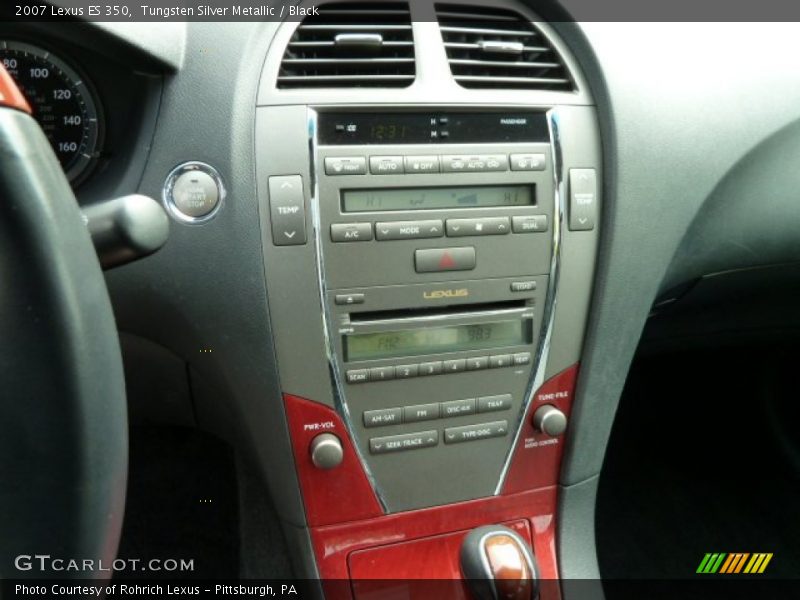 Tungsten Silver Metallic / Black 2007 Lexus ES 350