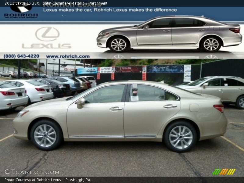 Satin Cashmere Metallic / Parchment 2011 Lexus ES 350