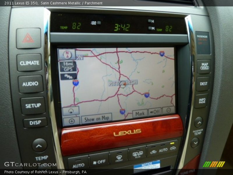 Satin Cashmere Metallic / Parchment 2011 Lexus ES 350