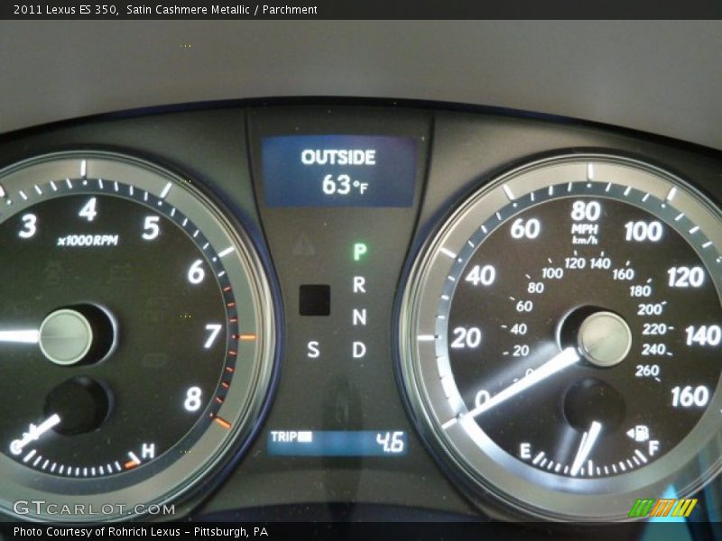 Satin Cashmere Metallic / Parchment 2011 Lexus ES 350