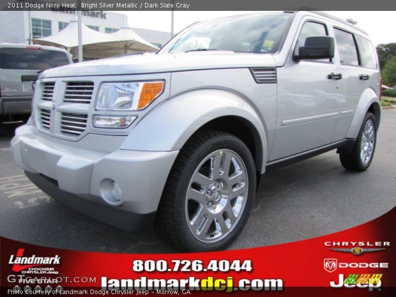 Bright Silver Metallic / Dark Slate Gray 2011 Dodge Nitro Heat