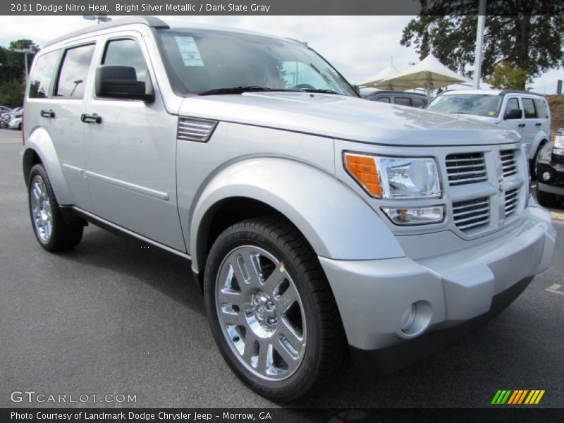 Bright Silver Metallic / Dark Slate Gray 2011 Dodge Nitro Heat