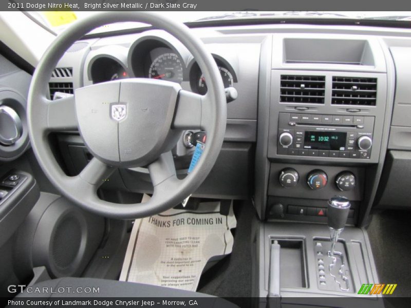 Bright Silver Metallic / Dark Slate Gray 2011 Dodge Nitro Heat