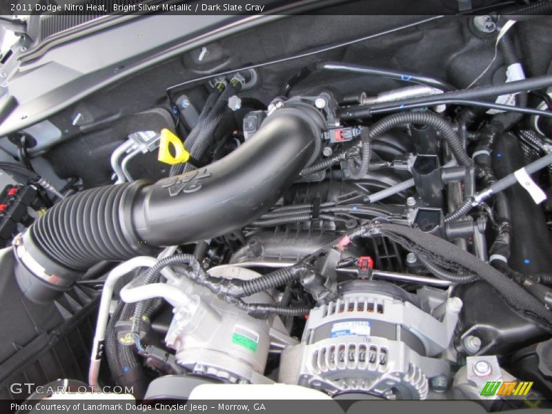 Bright Silver Metallic / Dark Slate Gray 2011 Dodge Nitro Heat