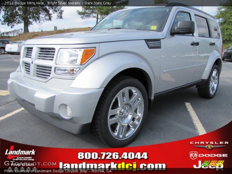 Bright Silver Metallic / Dark Slate Gray 2011 Dodge Nitro Heat