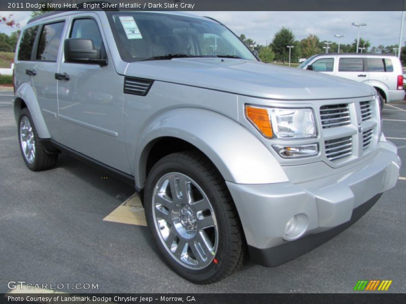 Bright Silver Metallic / Dark Slate Gray 2011 Dodge Nitro Heat