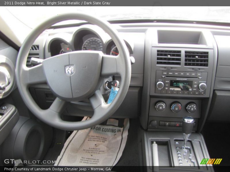 Bright Silver Metallic / Dark Slate Gray 2011 Dodge Nitro Heat