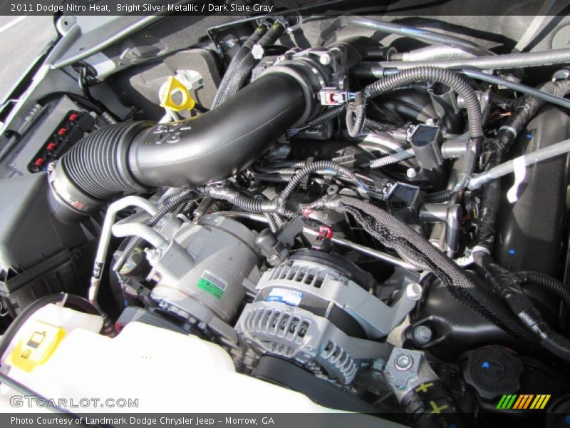 Bright Silver Metallic / Dark Slate Gray 2011 Dodge Nitro Heat