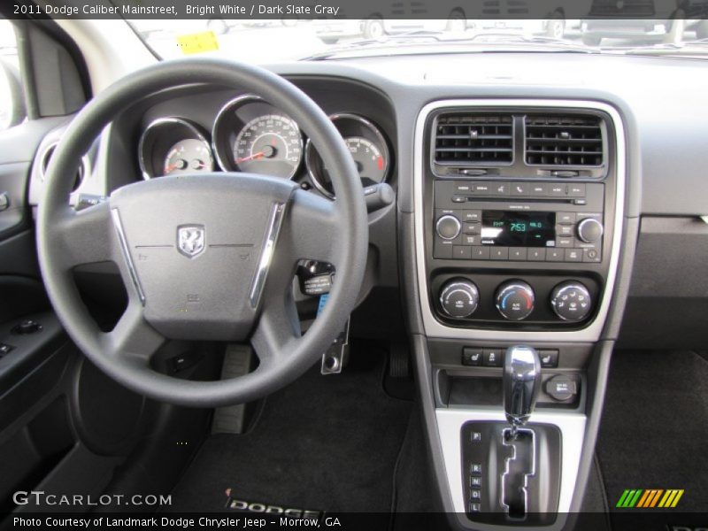 Bright White / Dark Slate Gray 2011 Dodge Caliber Mainstreet