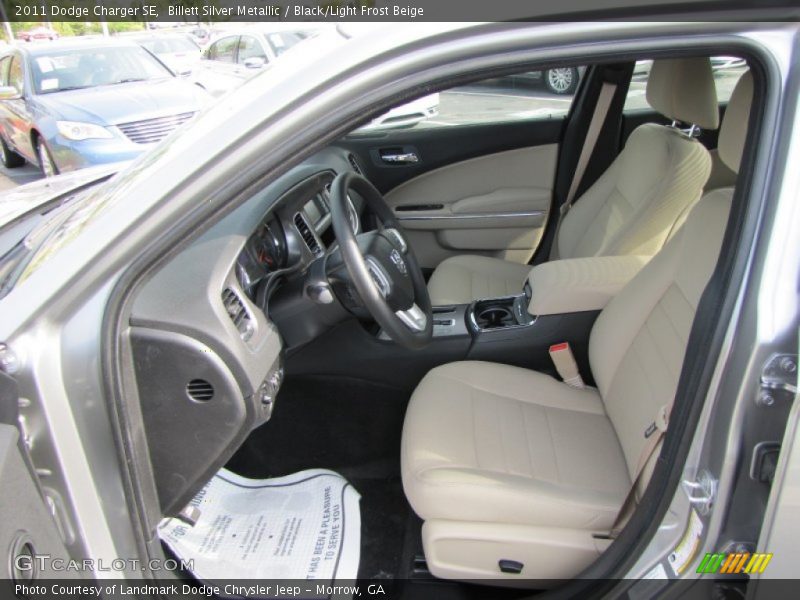 Billett Silver Metallic / Black/Light Frost Beige 2011 Dodge Charger SE