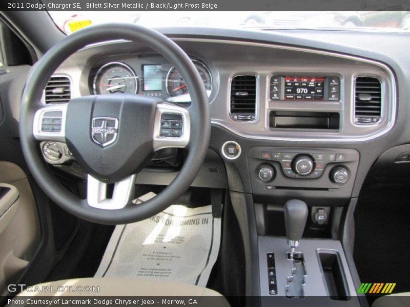 Billett Silver Metallic / Black/Light Frost Beige 2011 Dodge Charger SE