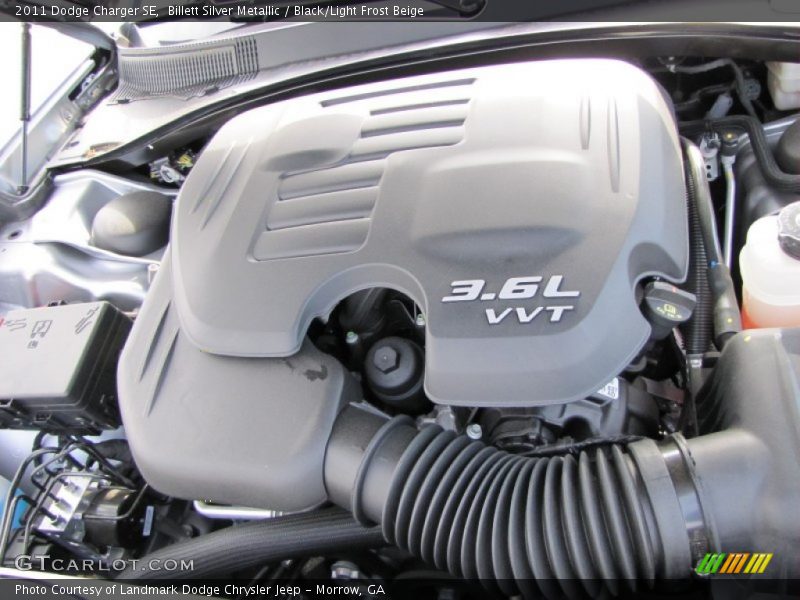 Billett Silver Metallic / Black/Light Frost Beige 2011 Dodge Charger SE