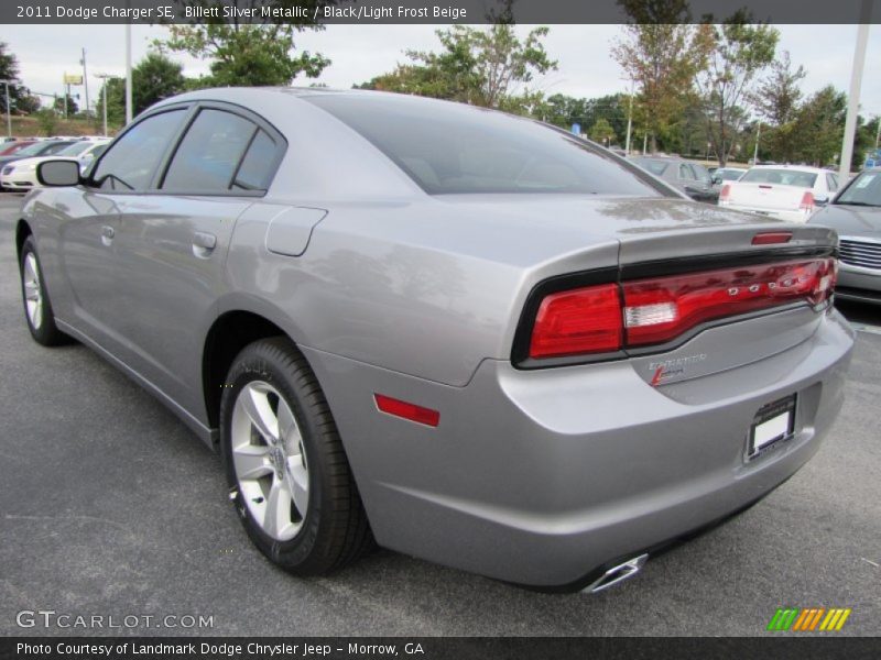 Billett Silver Metallic / Black/Light Frost Beige 2011 Dodge Charger SE