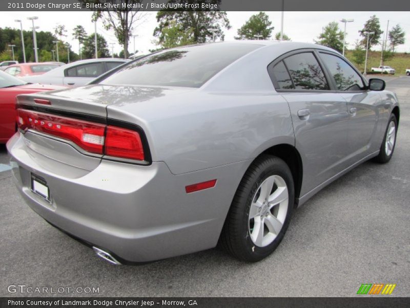 Billett Silver Metallic / Black/Light Frost Beige 2011 Dodge Charger SE