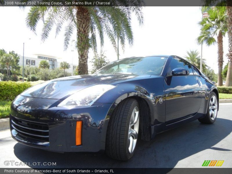 San Marino Blue / Charcoal 2008 Nissan 350Z Touring Coupe