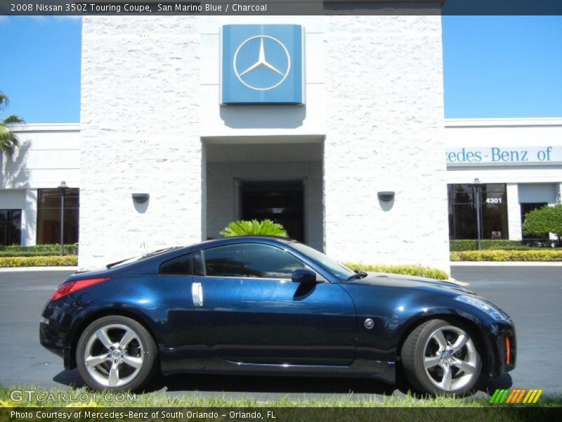 San Marino Blue / Charcoal 2008 Nissan 350Z Touring Coupe
