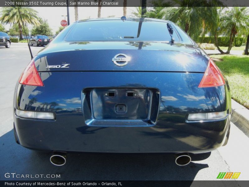 San Marino Blue / Charcoal 2008 Nissan 350Z Touring Coupe