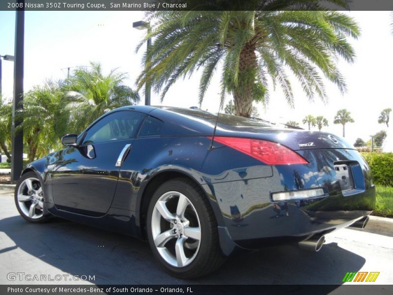 San Marino Blue / Charcoal 2008 Nissan 350Z Touring Coupe