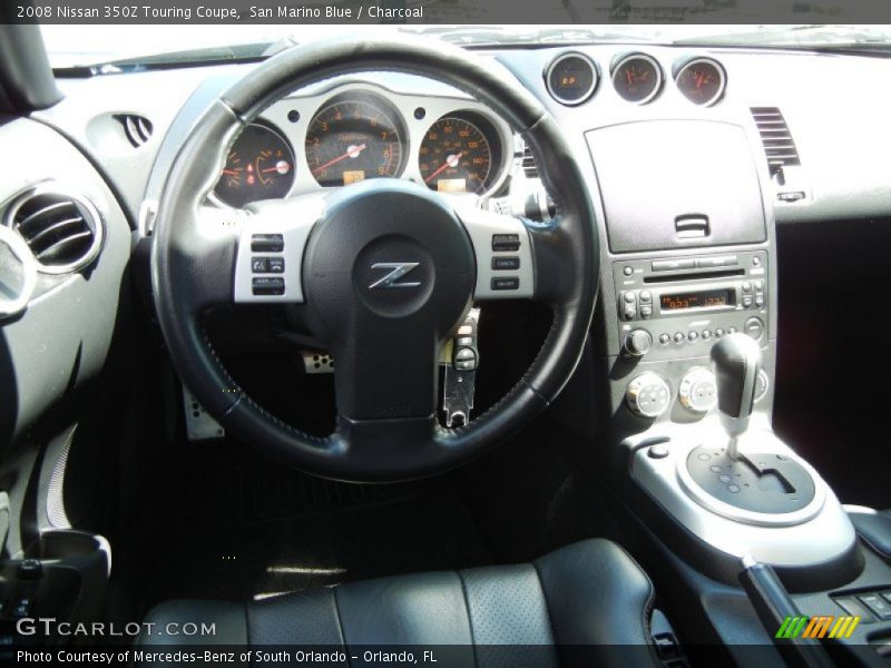 San Marino Blue / Charcoal 2008 Nissan 350Z Touring Coupe