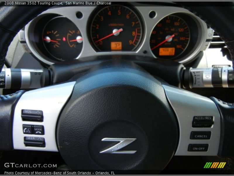 San Marino Blue / Charcoal 2008 Nissan 350Z Touring Coupe
