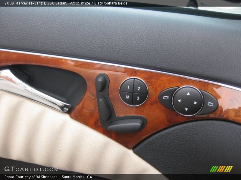 Arctic White / Black/Sahara Beige 2009 Mercedes-Benz E 350 Sedan