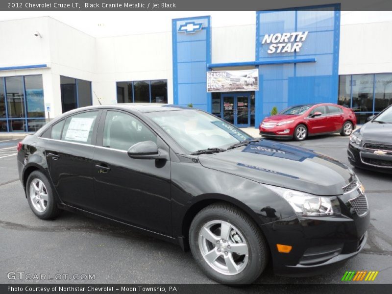 Black Granite Metallic / Jet Black 2012 Chevrolet Cruze LT