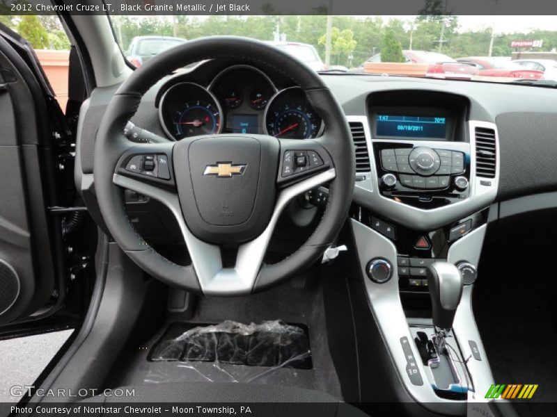 Black Granite Metallic / Jet Black 2012 Chevrolet Cruze LT