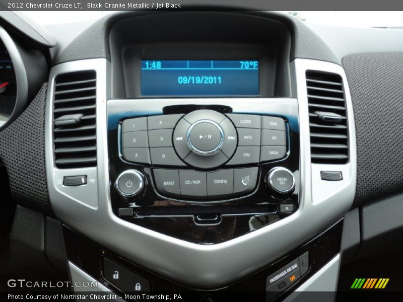Black Granite Metallic / Jet Black 2012 Chevrolet Cruze LT