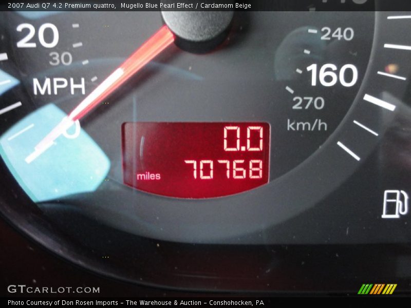 Mugello Blue Pearl Effect / Cardamom Beige 2007 Audi Q7 4.2 Premium quattro