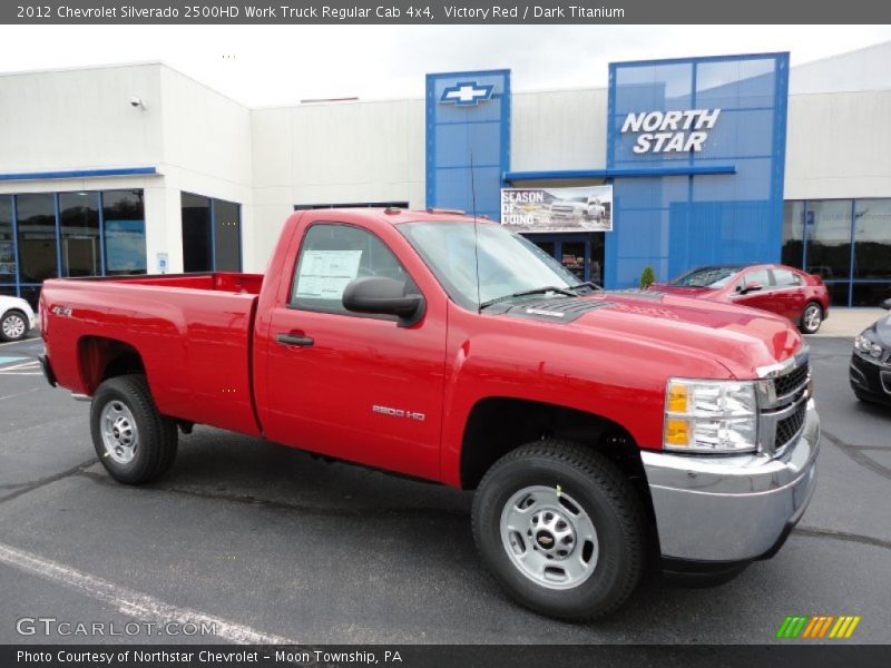 Victory Red / Dark Titanium 2012 Chevrolet Silverado 2500HD Work Truck Regular Cab 4x4