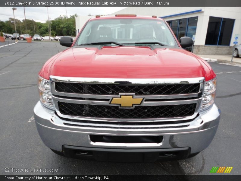 Victory Red / Dark Titanium 2012 Chevrolet Silverado 2500HD Work Truck Regular Cab 4x4